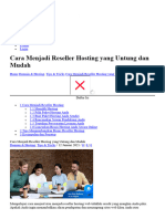 Cara Menjadi Reseller Hosting Yang Untung Dan Mudah