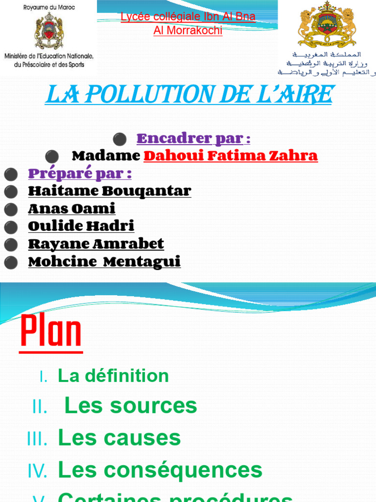 Causes et conséquences de la pollution de l'air | PDF | Maison et ...