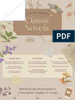 Copia de Beige and Brown Vintage Scrapbook Literature Lesson Plan Classic Novels Presentation