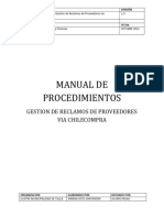Manual de Procedimientos Reclamos Chile Compra