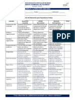 Rúbrica para El Comentario Crítico