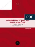 Fórum Nacional de Publicações: Anais