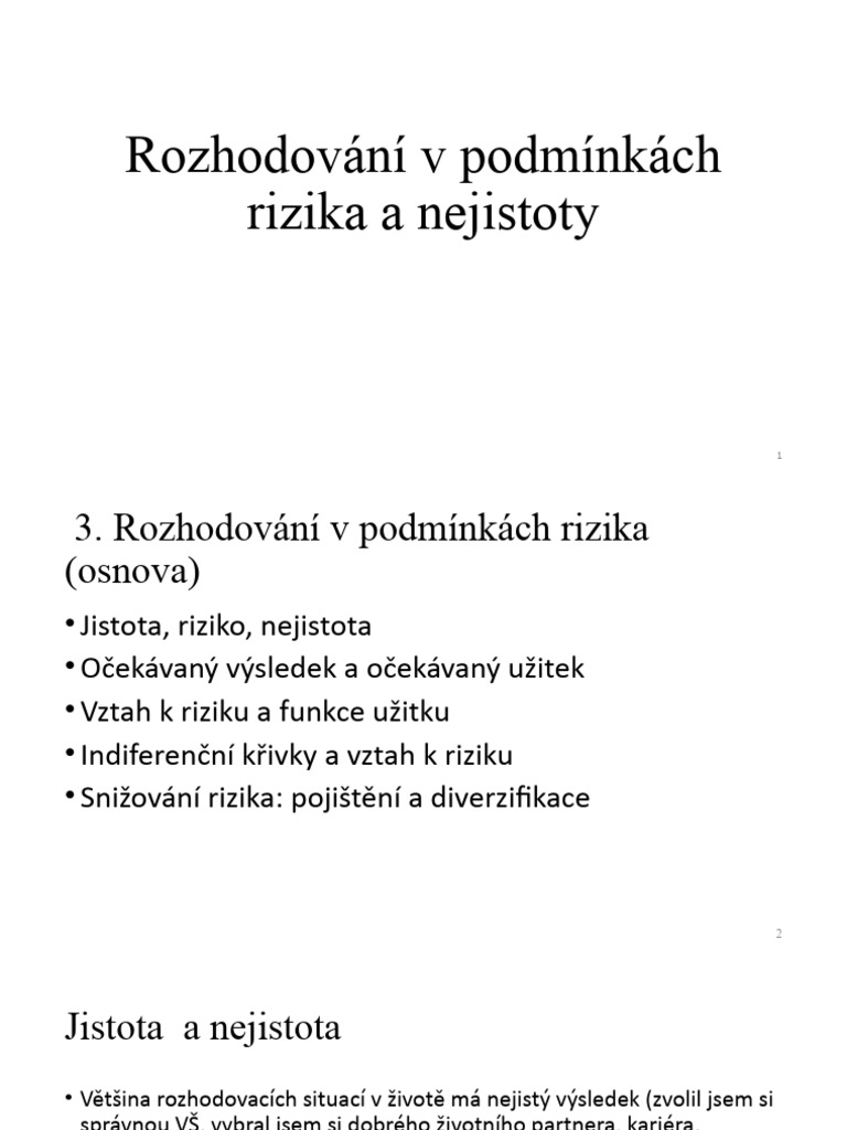 3 Riziko Vse | PDF