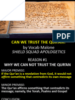 Can We Trust The Quran Presentation - Vocab Malone