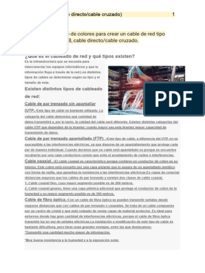 Cuál es la diferencia entre cable de red directo y cable de red cruzado?