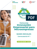 Bases Iniciales Innovacion Empresarial para Microempresas Cambio Climatico