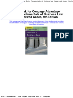 Test Bank For Cengage Advantage Books Fundamentals of Business Law Summarized Cases 9th Edition