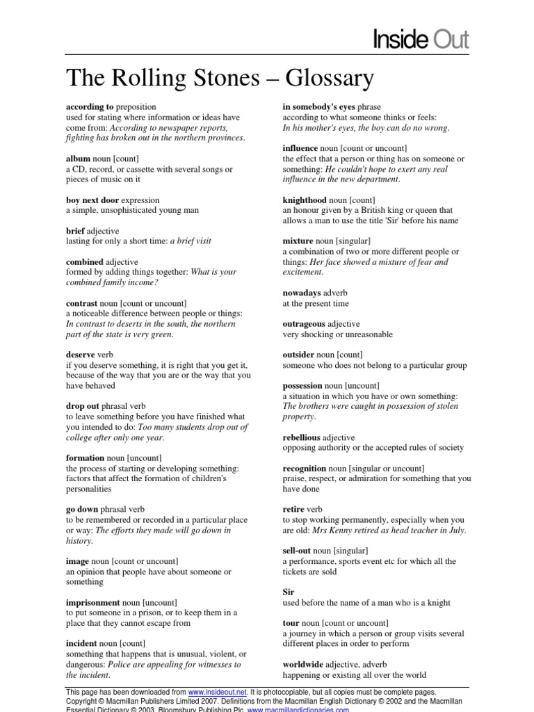 IO318GTheRollingStones Noun Verb