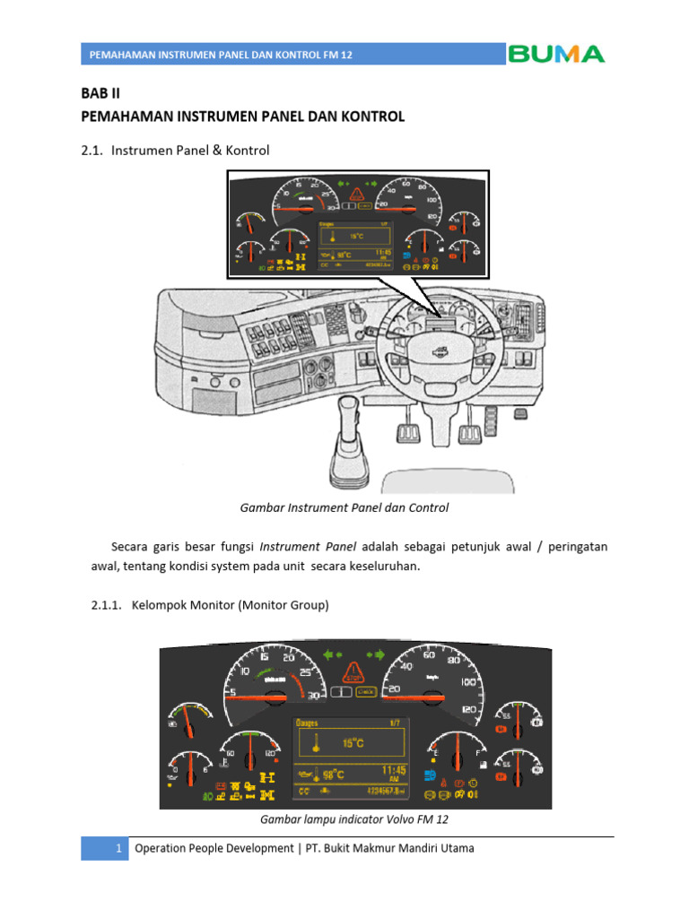 Understanding FM 12 Instrument Panel | PDF | Technology & Engineering