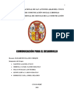 Comunicación para El Desarrollo. Monografia