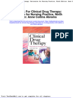 Test Bank For Clinical Drug Therapy Rationales For Nursing Practice Ninth Edition Anne Collins Abrams