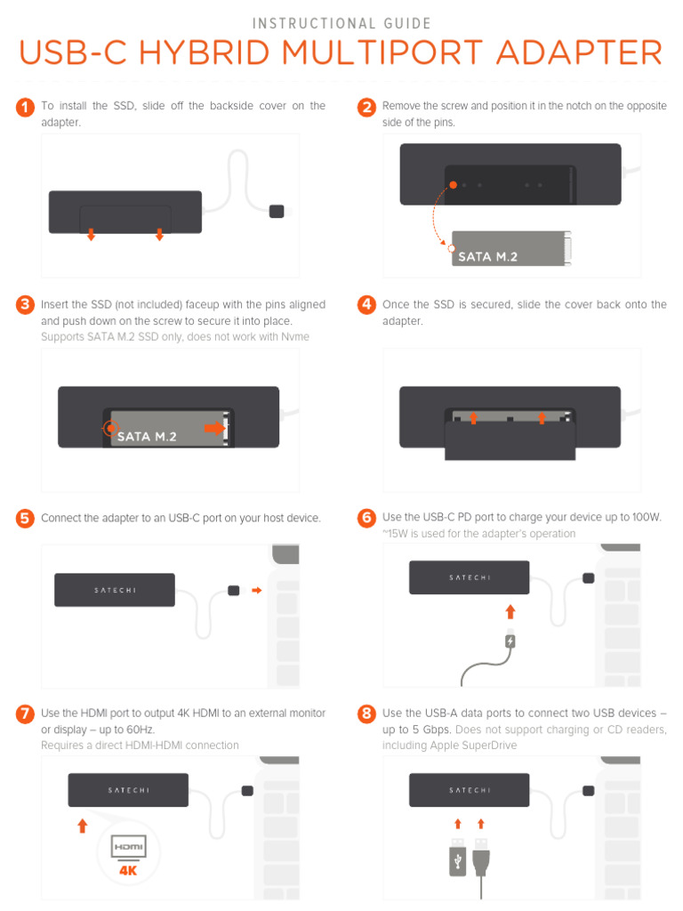 USB-C Hybrid Multiport Adapter Guide | PDF