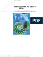 Test Bank For Cognition 7th Edition Matlin