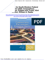 Test Bank For South Western Federal Taxation 2020 Corporations Partnerships Estates and Trusts 43rd Edition William A Raabe