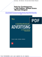 Test Bank For Contemporary Advertising 16th Edition William Arens Michael Weigold