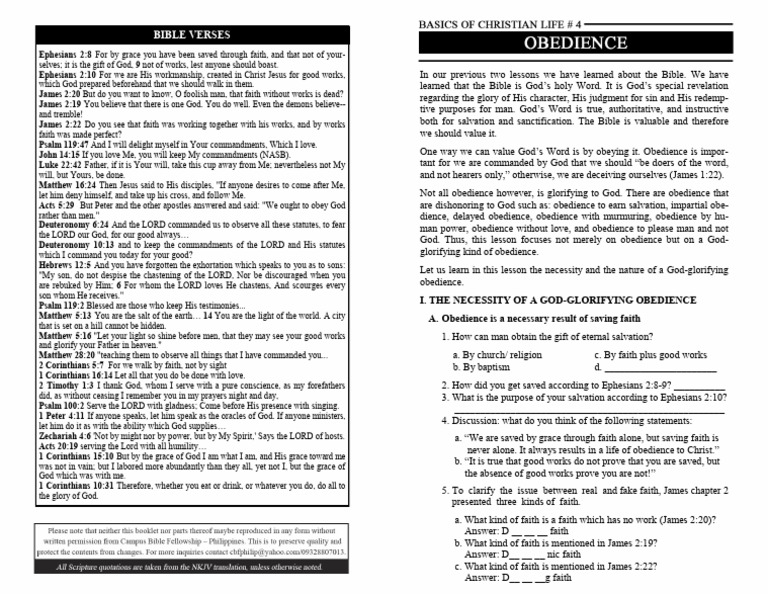 God-Glorifying Obedience Explained | PDF | Grace In Christianity ...