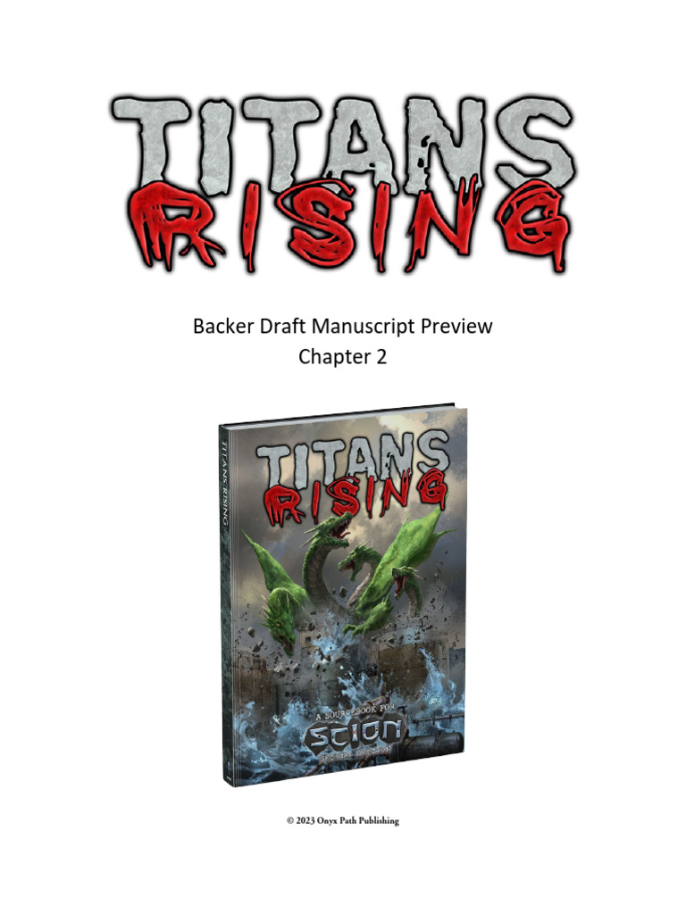 Titans Rising Manuscript Chapter 2 | PDF