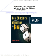 Solution Manual For Data Structures and Algorithms in Java 1st Edition Peter Drake