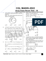 Mains Class Test - 18