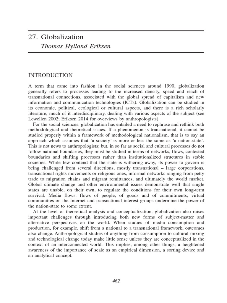 Understanding Globalization Dynamics | PDF | Globalization | Economic ...