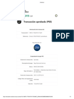 Transacción Aprobada (PSE) : TSO Mobile