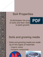 Soil Properties: 23.00-Explain The Properties of Soils and Their Relationship To Plant Growth