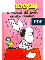 Snoopy El Manual Del Joven Escritor Creativo