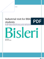 Industrial Visit To Bisleri Plant by JIMS BBA Students - Best Management Institute in Delhi/NCR