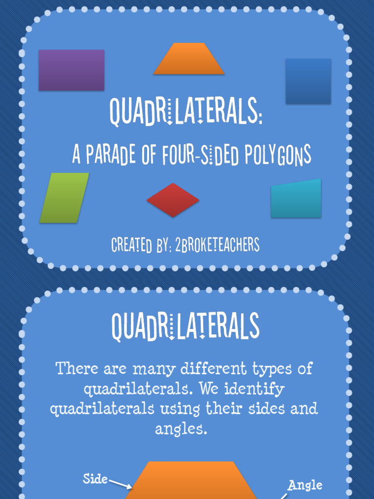Quadrilaterals PPT PDF Rectangle Geometric Shapes