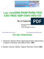 Phân Tích Cấu Trúc Hợp Chất Hữu Cơ