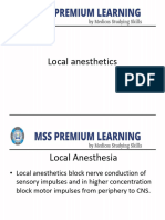 Pharmacology Local Anesthetics