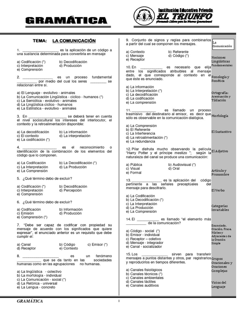Módulo De Gramática Pdf