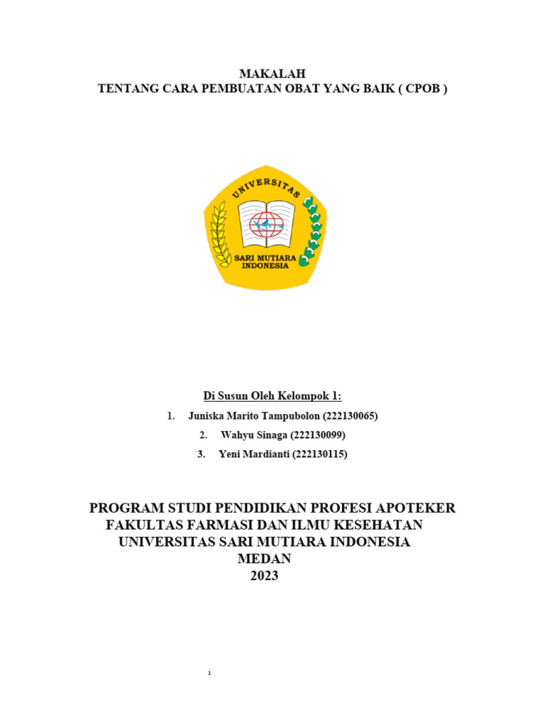 Makalah CPOB - PT Varse-1 | PDF