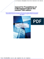 Solution Manual For Foundations of Financial Management Block Hirt Danielsen 15th Edition