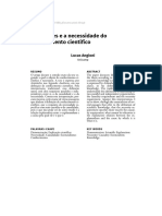 Aristóteles e A Necessidade Do Conhecimento Científico: Lucas Angioni