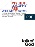 (Royal Institute of Philosophy Lectures) G. N. A. Vesey, N. H. G. Robinson, John Hick, W. D. Hudson, Paul Van Buren, R. F. Holland, W. W. Bartley III, Paul Ricoeur, Frederick C. Copleston, Cornelius D