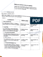 Chemical Tests For Detection of Tannin