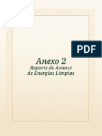 Reporte de Avance de La Energías Limpias 2022