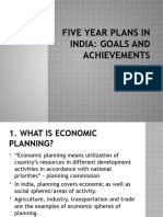 Five Year Plans in India (1950-1990)