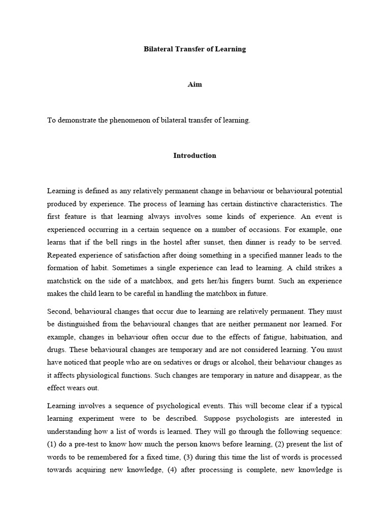 bilateral-transfer-of-learning-pdf-learning-classical-conditioning