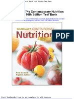 Wardlaws Contemporary Nutrition Smith 10th Edition Test Bank