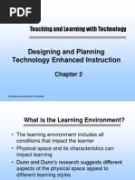 Designing and Planning Technology Enhanced Instruction