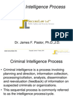 Criminal Intelligence Process