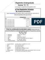 Final Registration flow chart Summer 2012-13