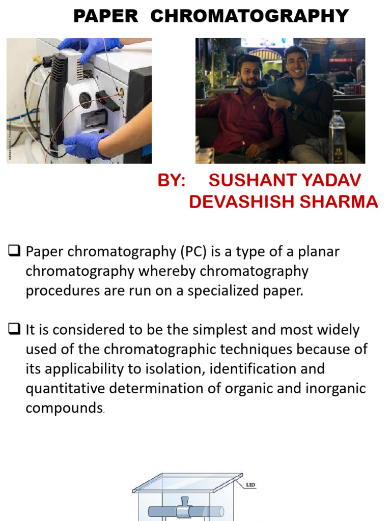 Paper Chromatography PDF Chromatography Materials