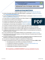 6 Dossier D'inscription