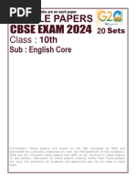 Pre-Board Papers With MS English Core