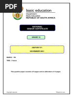 EC History Grade 11 November 2024 P2 and Memo | PDF | Cost Of Living ...