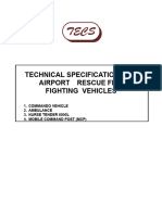 Technical Specifications of Airport Rescue Fire Fighting Vehicles