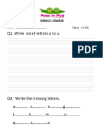 Jr. KG English Worksheet-1